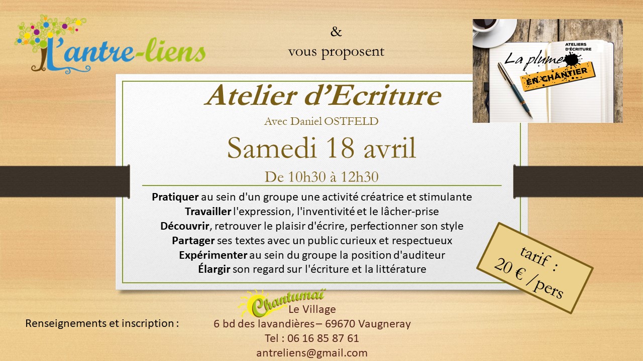 Affiche atelier 18-04-2020