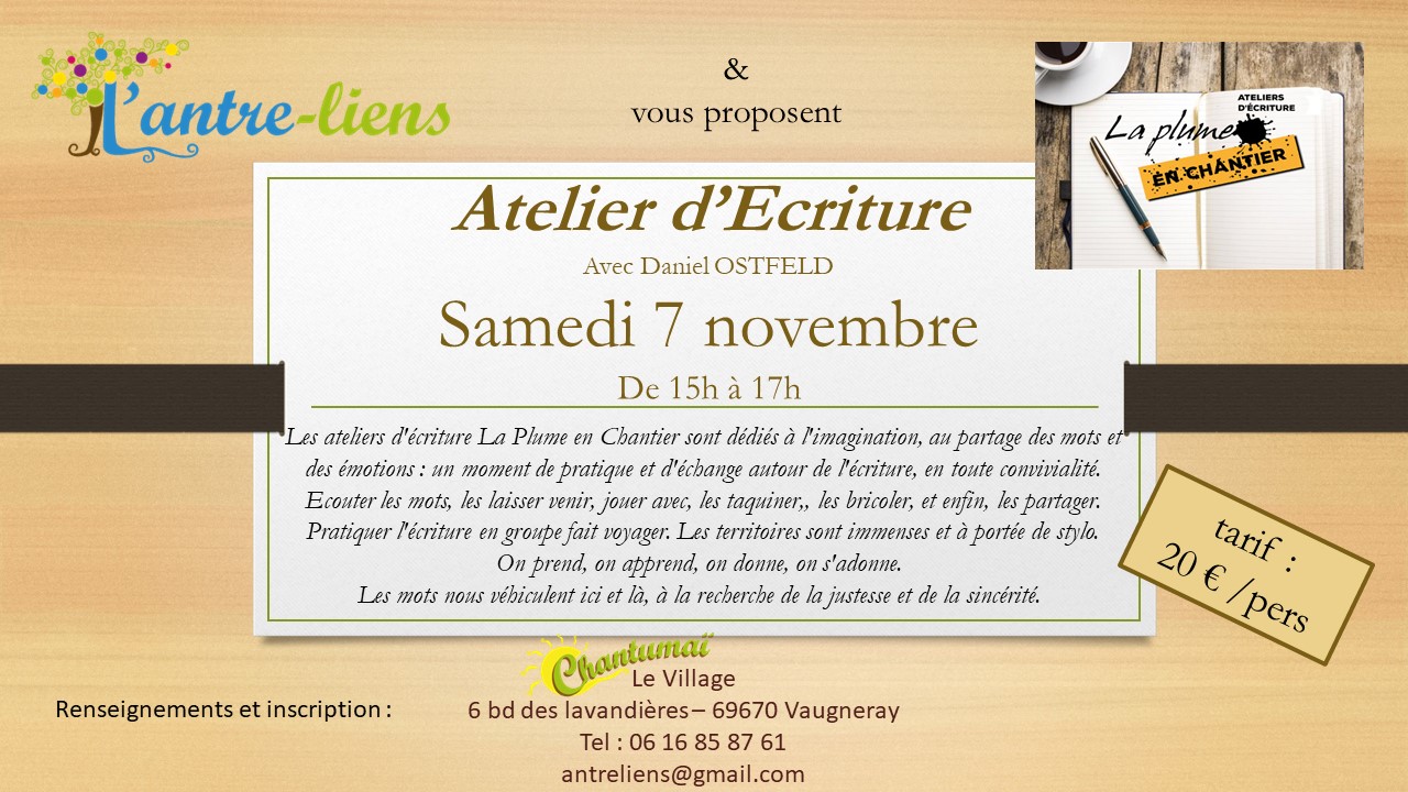 Affiche atelier 7-11-2020