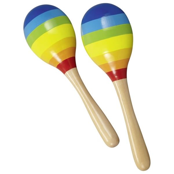 maracas arc-en-ciel