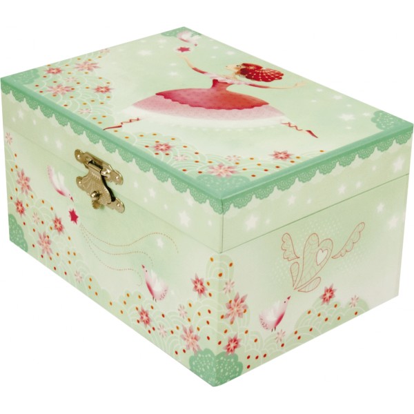 coffret musicale vert ballerine