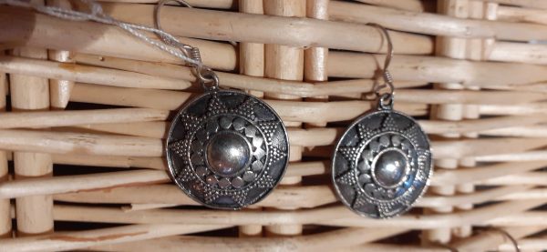 boucles d’oreille soleil argent