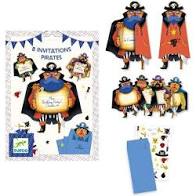 cartes invitation anniversaire pirates