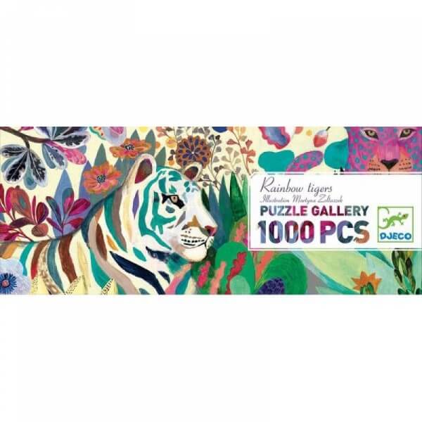 puzzle panoramique tigres 1000 pièces