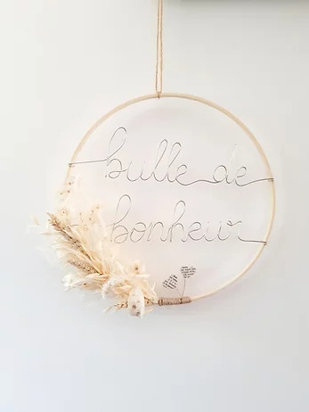 couronne bois Bulle de bonheur